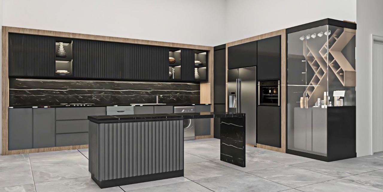 Modern marble kitchen