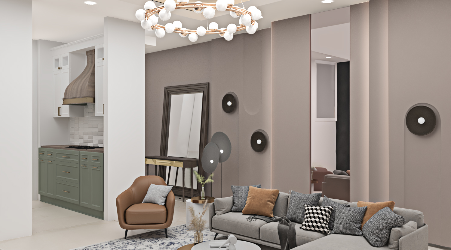 Casual living room modern colors